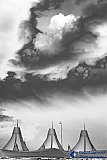 Summer Storm over DIA in BW - Gallery 3.3  Water and Sky