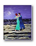 Moonlit Romance - Paintings  Drawings & Art ...  Note Cards